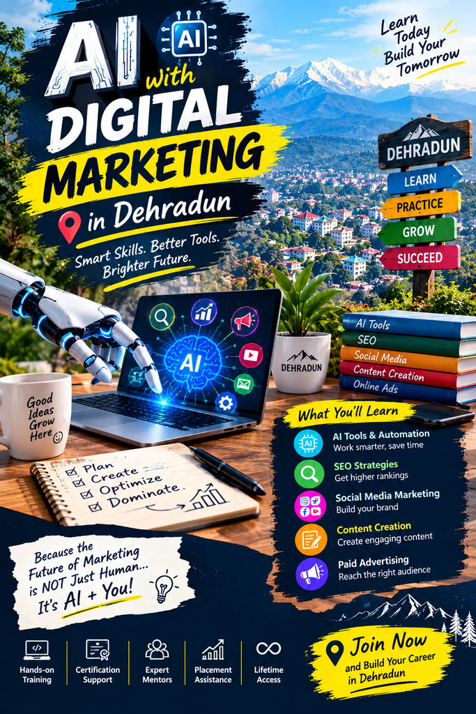 Ai With Digital Marketing AI Powered Digital Marketing in Dehradun